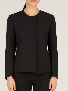 Aritzia Babaton Bowman Collarless Jacket Black
